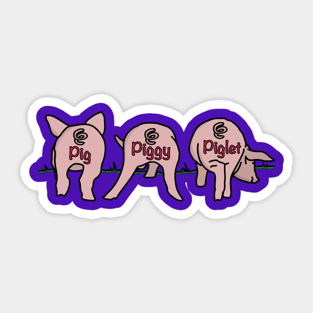 Pig Piggy Piglet Sticker by Season Feelings Merch